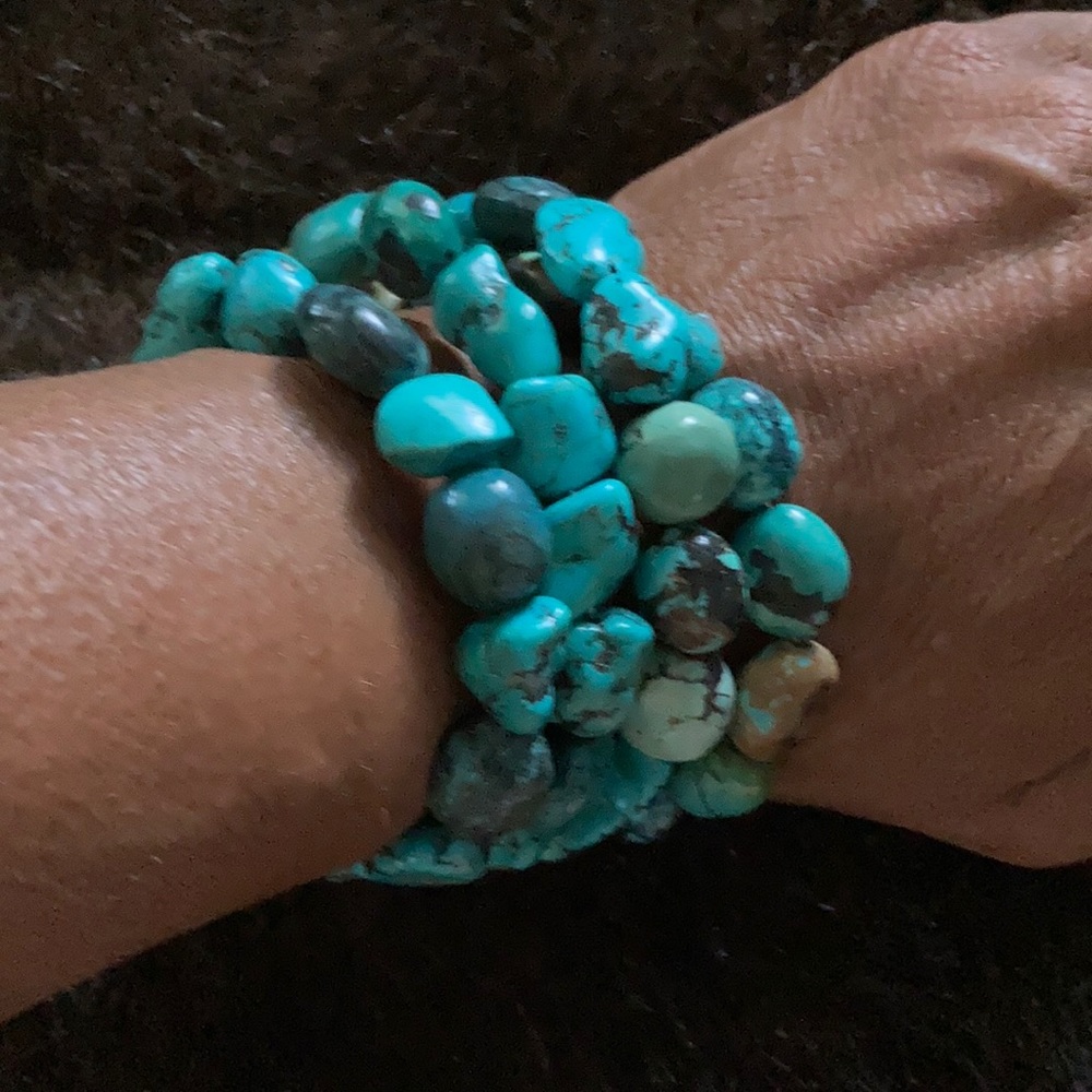 Turquoise wrap bracelet - Picture 6 of 6